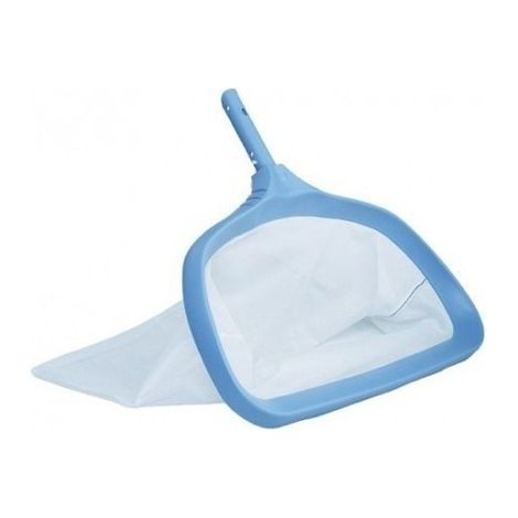 Astralpool – Epuisette de piscine en polypropylène gris – Filet polyester soudé – Forme élargie pour ramassage efficace – Fixation à clip