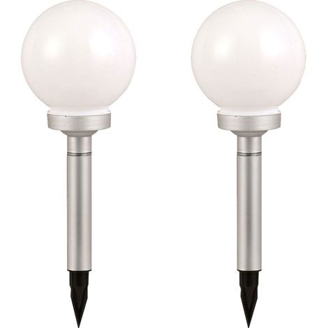 Lampada solare a LED per esterni, illuminazione per esterni, illuminazione da giardino, lampada a forma di palla, set da 2 (1/5)