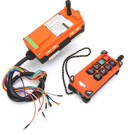 Palan industriel télécommandé haute sensibilité, un récepteur + un émetteur, grue IP65 (1/5)