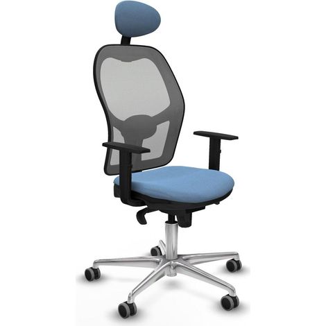 Piqueras y Crespo Silla Jorquera azul celeste cómoda para escritorio (1/3)