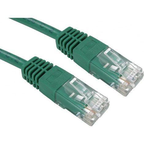 Câble Ethernet catégorie 5e UTP RS PRO, Vert, 15m PVC Avec connecteur Droit ( Prix pour 1 )