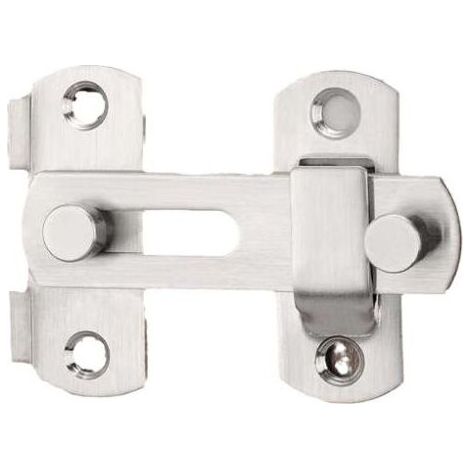 Lot de 1 serrures à charnière pour porte coulissante en acier inoxydable, tige de verrouillage de sécurité pour portes et fenêtres, meubles (1/4)