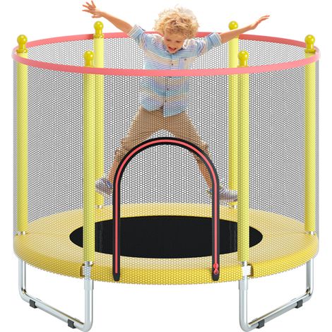 Magicfox – Trampoline pour enfants Ø150 cm avec filet de sécurité – Cadre en acier anticorrosion – Charge maximale 150 kg – Tapis de saut résistant aux UV (1/5)