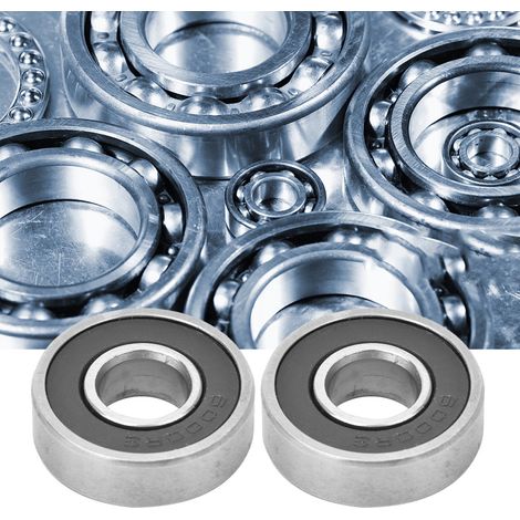 10 mini-roulements 6000RS, haute précision, en acier au carbone, pièces embouties pour usage industriel, 10 x 26 x 8 mm (1/5)