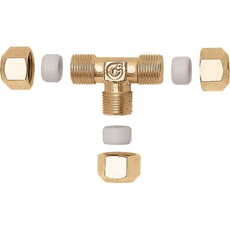 Caleffi 806310 TH - Raccordo a T per tubo rame Ø 10x10x10 3/8"