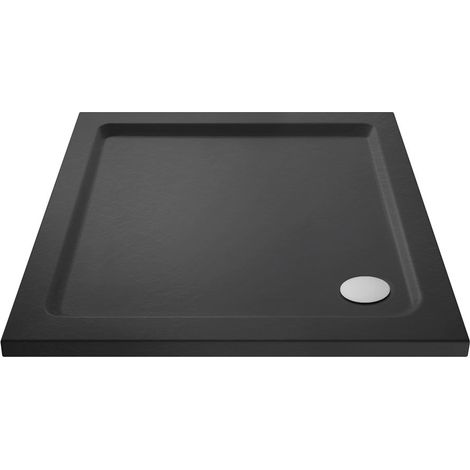 Harper Square 800 x 800mm Shower Tray Slate Grey (1/2)