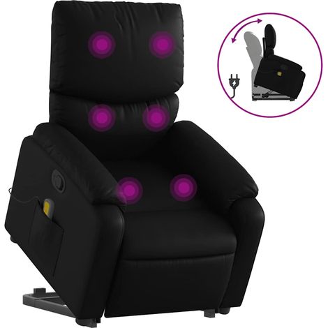 Maison Exclusive - Sillón reclinable de masaje de pie cuero artif