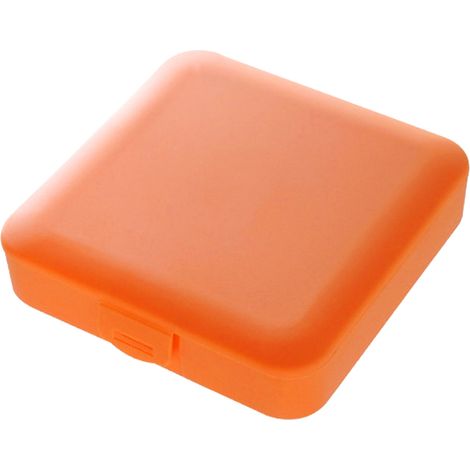 Caja Organizadora de Compresas, PP Naranja Portátil con Cierre Seguro, Gran Capacidad y Diseño Compacto – Ideal para Viajes y Uso Diario (1/5)