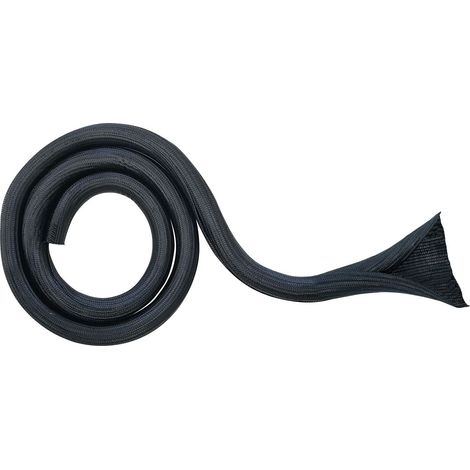 Schwaiger Kabelschlauch Ø 2,5 - 4 cm, 2 m, schwarz Kabelschlauch