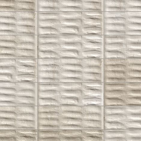 Carrelage effet Zellige 3D Greige Seed 24,6x6x0,85 cm Azurel - Sol et mur intérieur (vendu par carton de 0,5 m²) - RO'MA CARRELAGE