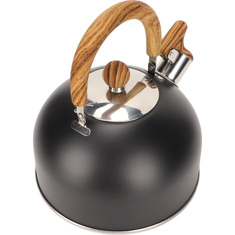 Bouilloire en acier inoxydable 2,5L anti-rouille et anti-ébouillantage avec sifflet et poignée ergonomique pour maison (1/5)