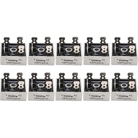 10 redresseurs monophasés à pont de diodes 1000 V 50 A avec un excellent système de refroidissement