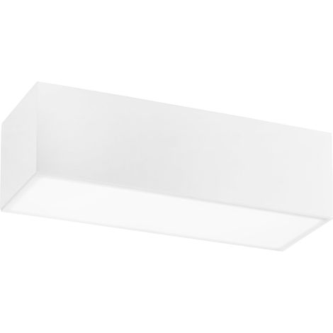 "Plafoniera componibile LIVING in gesso bianco verniciabile 36 cm."