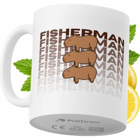 Lustiger Fischerbecher mit witzigem Textdesign – ideal für Geburtstage, Namenstage und Feiertage. Hochwertiger Becher für besondere Anlässe, ob zu Hause, im Büro oder bei der Arbeit. Farbe: Weiß, 330 (1/5)