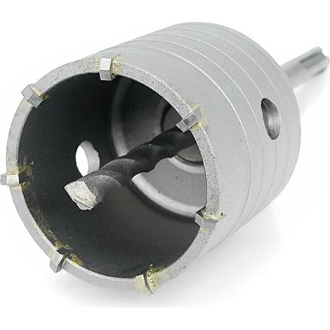 Scie Cloche pour Béton, Marbre, Brique et Pierre – Trépan Carbure avec Adaptateur et Foret de Centrage 8 × 110 mm (1/3)