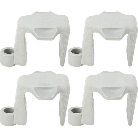 Clips de pare-chocs de bateau en Nylon, 4 pièces, cintres de ponton, crampons pour Rails carrés de 1 à 1.25 pouces, gris (1/5)