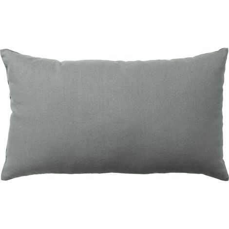 Homemaison – Coussin de sol non déhoussable en coton 100% gris clair 30x50 cm – Rembourrage fibres polyester pour confort optimal (1/5)