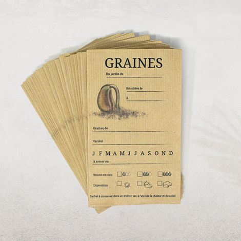 20 sachets de conservation Graines du jardin (1/2)