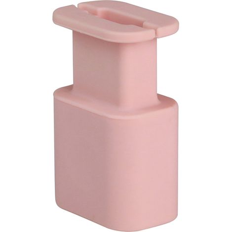 Housse silicone de chargeur 2 en 1 - Protecteur anti-frottement et collecteur de fil - En silicone, dimension 7.6x4.8x3.2cm, 4 coloris (Rose, Gris, Noir, Blanc), inclus 1 (1/5)