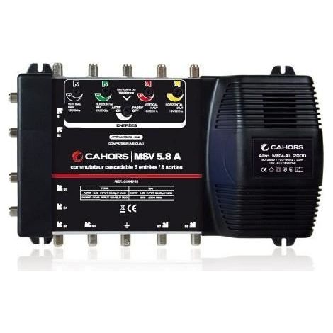 Cahors Multiswitch 5 entrées (4 SAT + 1 TER) 8 Sorties