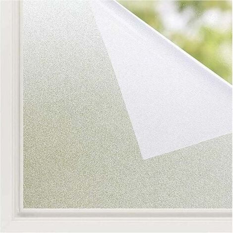 1 Rouleau Film vitre électrostatique opaque anti-UV sans colle pour salle de bain chambre cuisine 20x300 cm (1/5)
