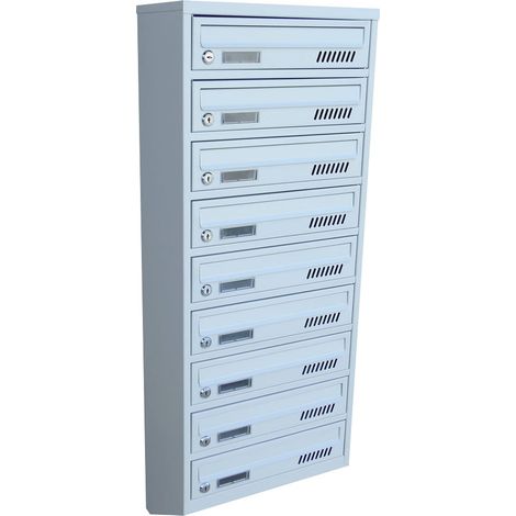 Boîtes aux lettres collectives en acier SLIM 9