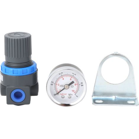 Regulateur De Pression - Manometre En Alliage D Aluminium - Pour Compresseur Air Comprime - Filetage G1/4 - Plage 0 05 A 0 85 Mpa - 1 Unite (1/5)