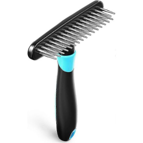 Brosse professionnelle anti-mue pour chiens – Peigne démêlant et râteau pour sous-poil pour chiens et chats, tous types de poils (1/5)