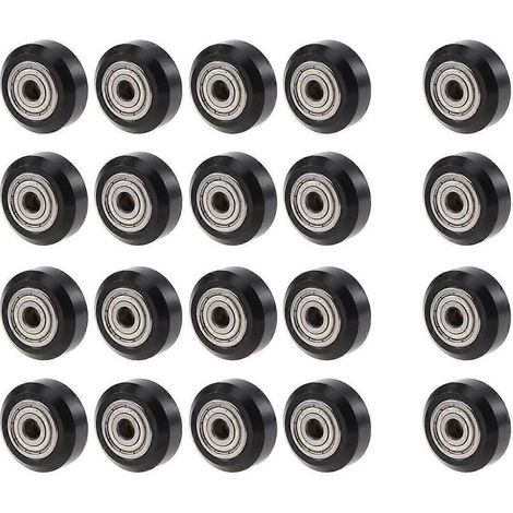 Lot de 20 poulies en plastique POM pour imprimante 3D - Galet tendeur rond 625ZZ, accessoires pour imprimante 3D en forme de V (1/5)