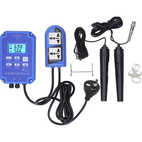 Contrôleur PH-803W PH ORP Mesureur Acidité Alcalinité Moniteur Qualité Eau, Prise AU 220-240V, Régulateur pH (1/5)