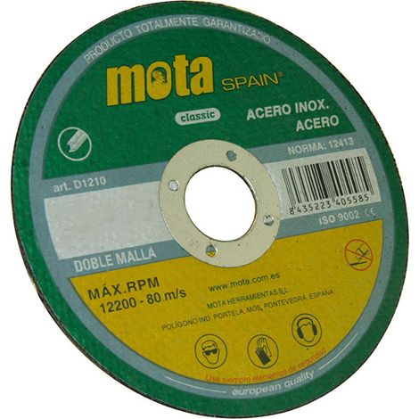Edelstahl-Trennscheibe ø115x1,6x22,23mm d1116 MOTA (1/2)
