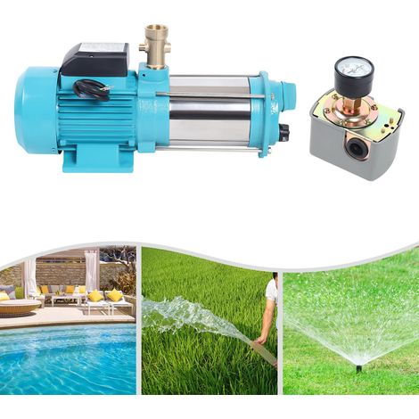 Pompe d’irrigation 1300 W haute puissance – pompe centrifuge inox – 4000 L/h – pour jardin, ferme et usage domestique