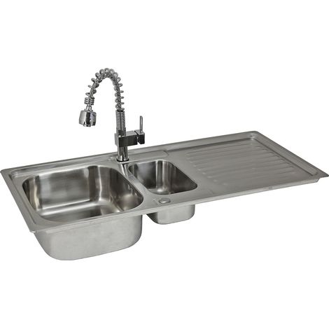 KuKoo Premium-Edelstahl-Küchenspüle & Padstow Mischbatterie – langlebig & stilvoll (1/5)