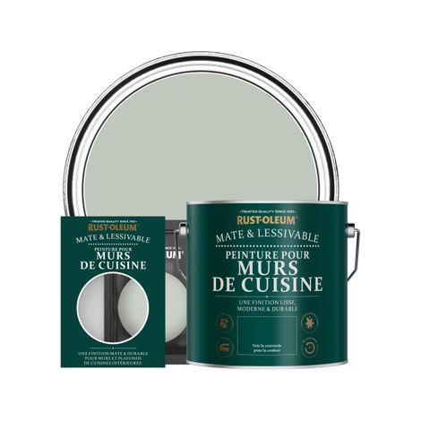 Peinture pour Murs de Cuisine, Finition Mate - Vert Craie (1/3)