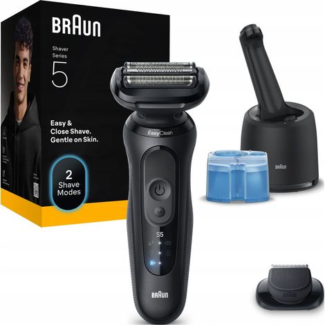 Afeitadora BRAUN Serie 5 52-N7200CC para uso en seco y húmedo, 1 unidad. (1/5)