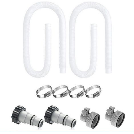 Kit remplacement tuyau filtre piscine plage adaptateur accessoires liquidation natation (1/4)