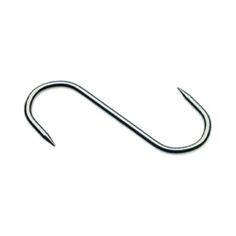 GANCIO MACELLAIO 2 PUNTE - INOX MM  80X4- 10 pezzi