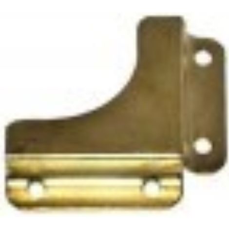 4 PEZZI - ANGOLI GRANDI PER FISSAGIO SPECCHI 32x32MM - IN ACCIAIO NICHELATO (1/2)