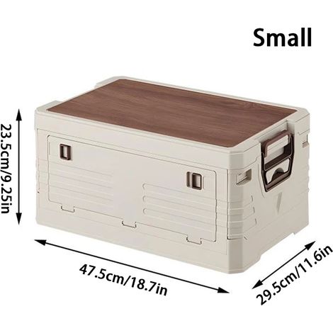 Boîte de rangement avec couvercle (simple couche - S), boîte de rangement pour coffre de voiture, boîte de rangement pour le camping. (1/5)
