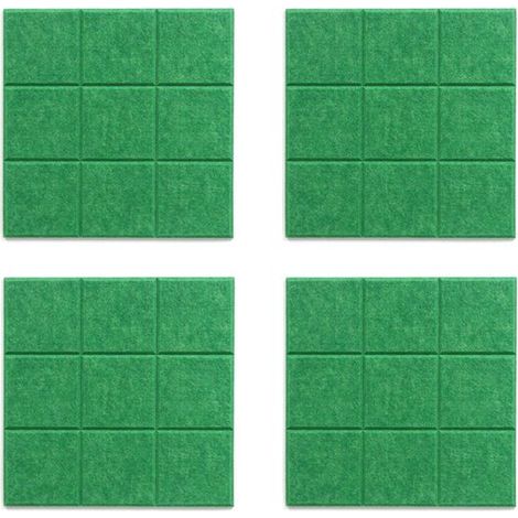 Pannelli in feltro, 4 pezzi, 30 x 30 x 0,9 cm, decorazione murale quadrata in feltro, pannello in feltro per la camera da letto, bacheca fai da te, parete fotografica per ragazzi e ragazze, feltro (1/5)