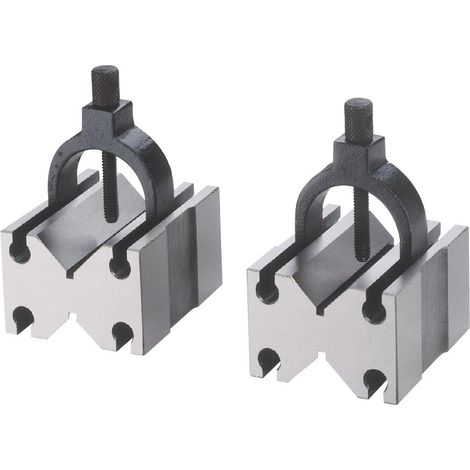 PAIRE DE BLOCS EN V AVEC 2 V'S ET ÉTRIER DE SERRAGE RÉGLABLE Vertex VBC-006 (1/2)