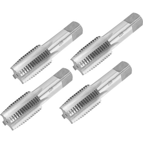 4 tarauds manuels M27 en acier allié à goujures droites, filetage métrique pour perçage (1/5)