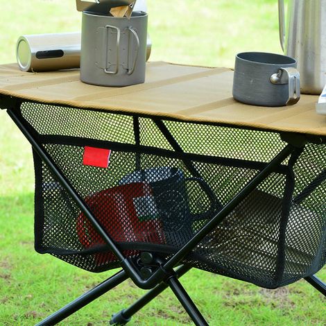 Sac de rangement en filet pour table pliante d'extérieur SUNDICK, sac de rangement léger et pliable pour pique-nique, barbecue, camping, randonnée, pêche et jardinage (1/5)