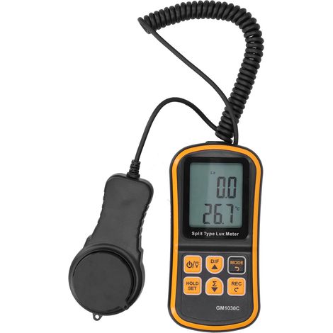 Luxmètre numérique GM1030C, mesure 0200 000 Lx, haute précision, plage automatique, posemètre portatif pour photométrie