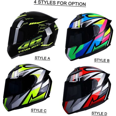Casque De Moto Integral Rapid Street Casque Unisexe Adulte Cool Rider Equipment Four Seasons New Street Touring Casque De Moto Style C Taille M