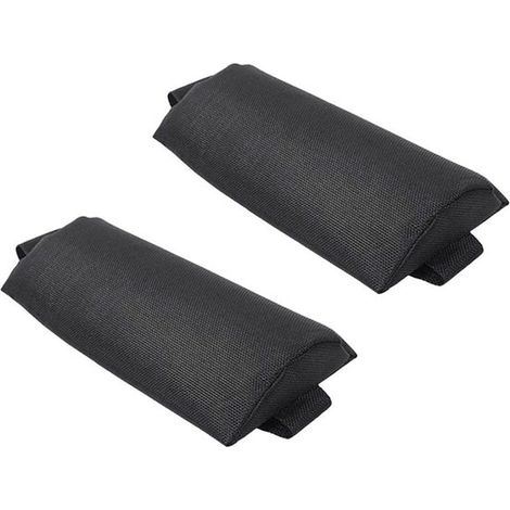 Cojín para tumbona,reposacabezas para tumbona,cojín cómodo para tumbona,cojín ergonómico extraíble para silla de playa plegable (2 piezas negras) (1/5)