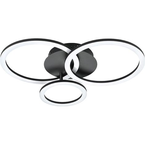 Plafoniera Moderna Parrapos-Z Led Acciaio Nero Grande (1/4)