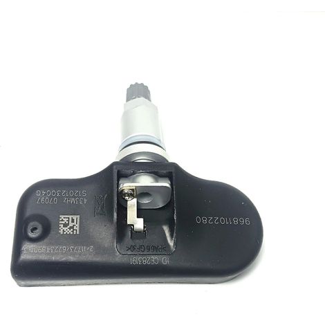 Capteur de pression des pneus TPMS 433 MHz (réf. 9681102280) compatible avec Peugeot 407, 207, 307, 607, 508 et 807, et Citroën C4, 5, 6, 7 et 8. (1/5)