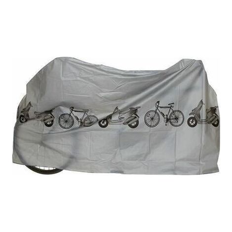 Housse bâche étanche couverture de protection Scooter Vélo Bicyclette Grise 210x110cm (1/4)