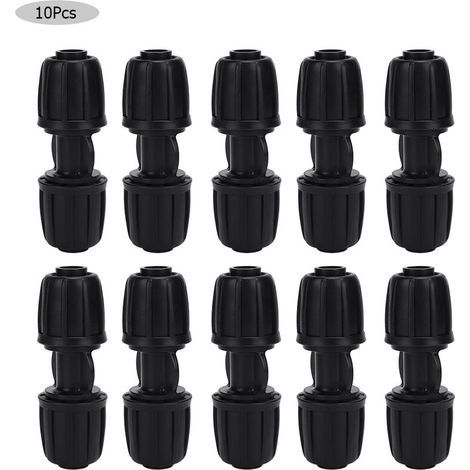 – Lot de 10 connecteurs d'eau droits pour irrigation goutte à goutte – Diamètre 16mm – Installation facile sans outil – POM durable (1/5)